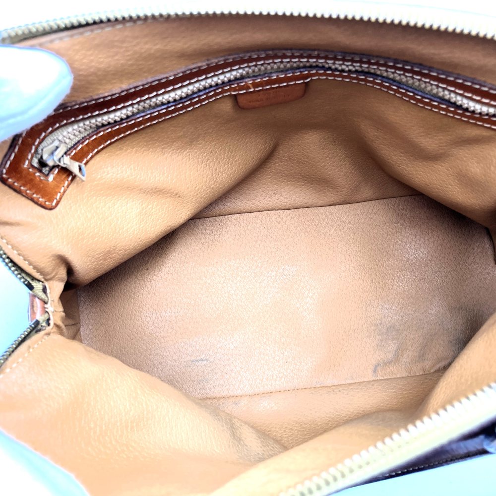 CELINE DM95 Handbag, Macadam PVC Leather, Brown, Vintage, Women's Fashion, Brand, USED