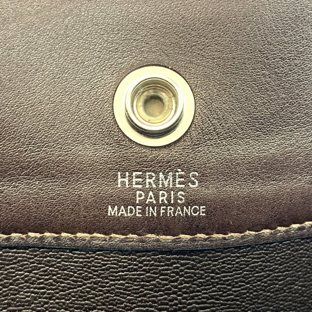 HERMES Hermès Four Tou MM Vibrato Tote Bag, □E Stamp, Business, A4 Size, Leather, Brown, Blue, Men's/Women's Fashion