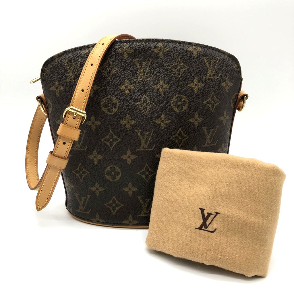 LOUIS VUITTON M51290 Druot Shoulder Bag Monogram Brown Women's Men's Vintage PRE-OWNED Fashion