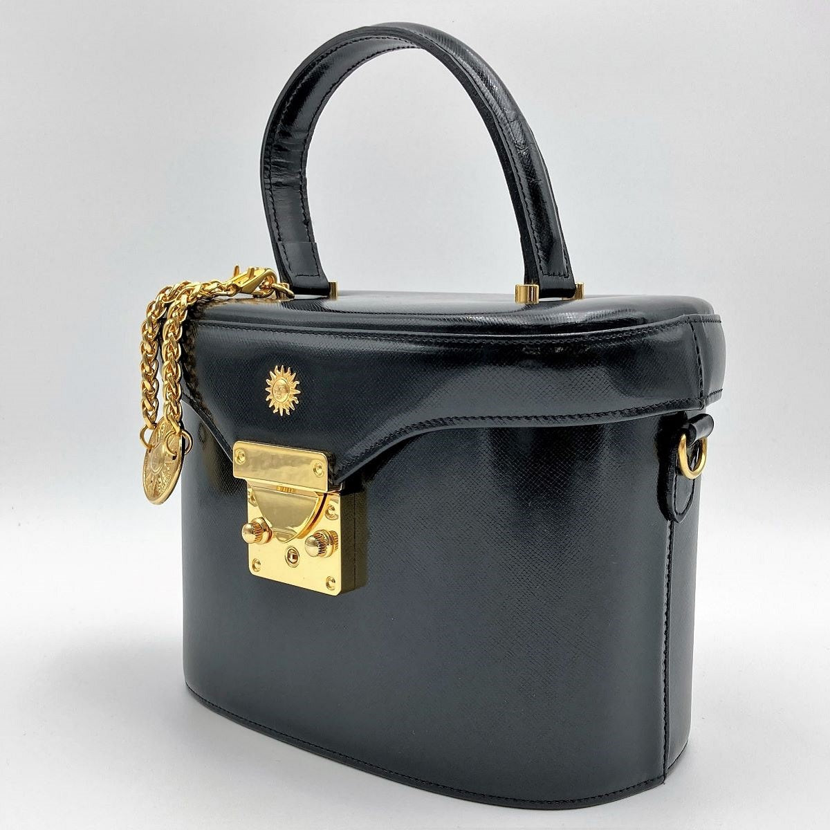 K45 VERSACE ヴェルサーチ バニティバック 化粧バック コスメ Beautiful VERSACE Vanity Bag, Makeup Case, Cosmetics, Black