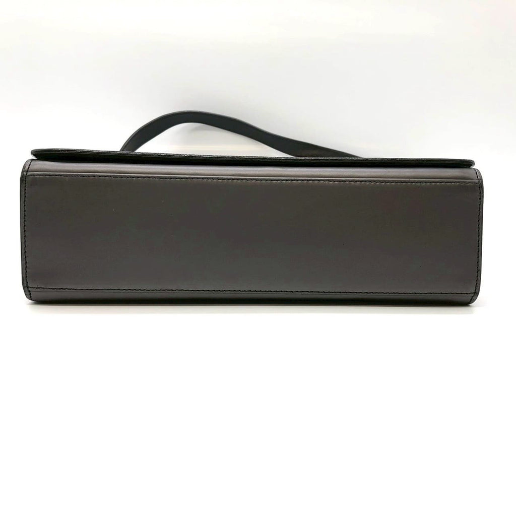 GUCCI 001 2058 Shoulder Bag, One-Shoulder, Leather, Gray, Women's PRE-OWNED