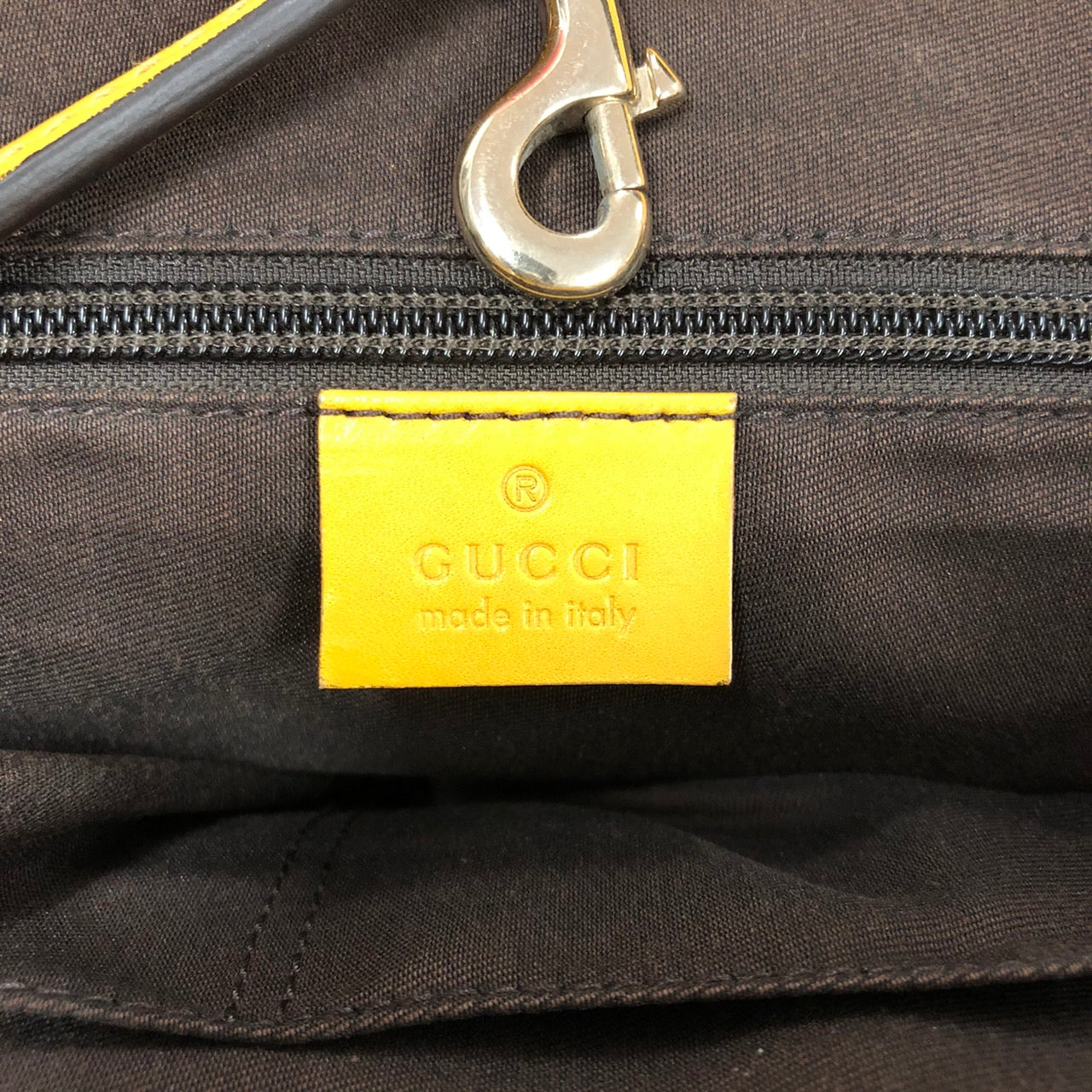 GUCCI 353397 Tote Bag Shoulder Bag Diamante Leather Yellow Women's Men's Fashion Brand PRE-OWNED