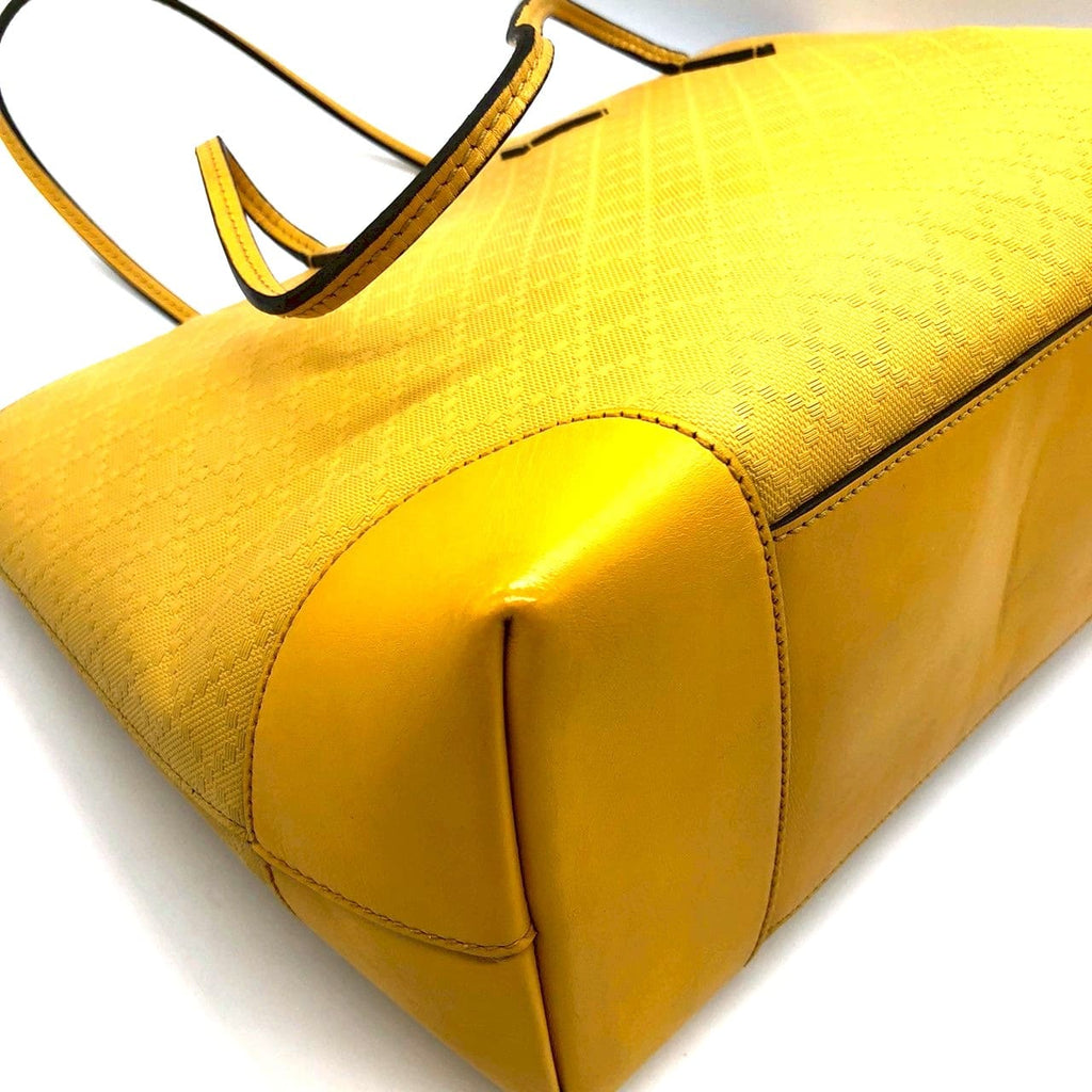 GUCCI 353397 Tote Bag Shoulder Bag Diamante Leather Yellow Women's Men's Fashion Brand PRE-OWNED