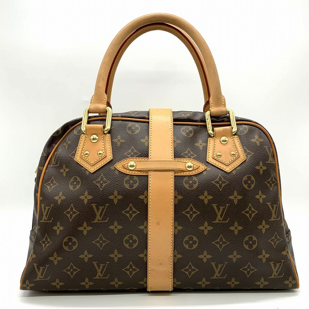 LOUIS VUITTON Manhattan GM Handbag, Monogram Canvas, Brown, M40025