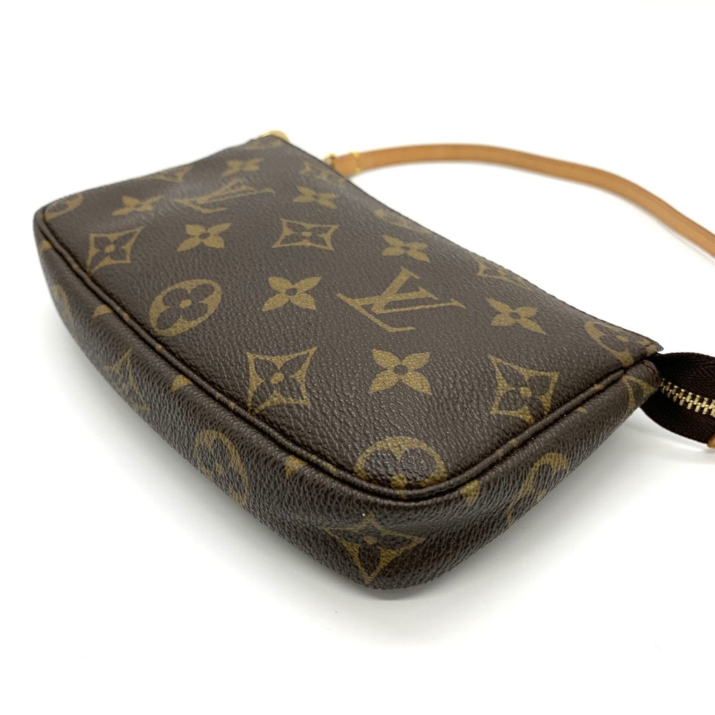 Louis Vuitton Pochette Accessoires M51980 Pouch, Monogram Canvas, Brown, Women's PRE-OWNED