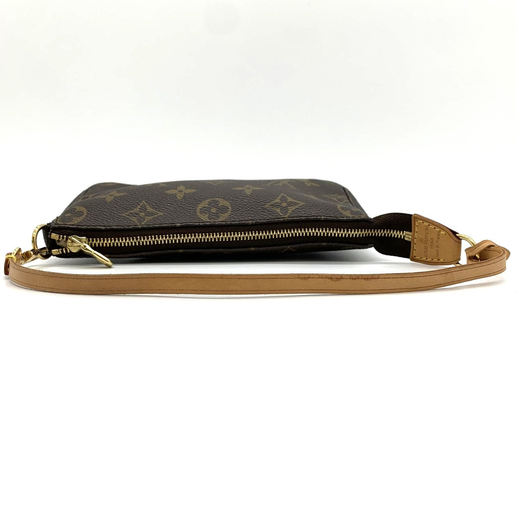 Louis Vuitton Pochette Accessoires M51980 Pouch, Monogram Canvas, Brown, Women's PRE-OWNED