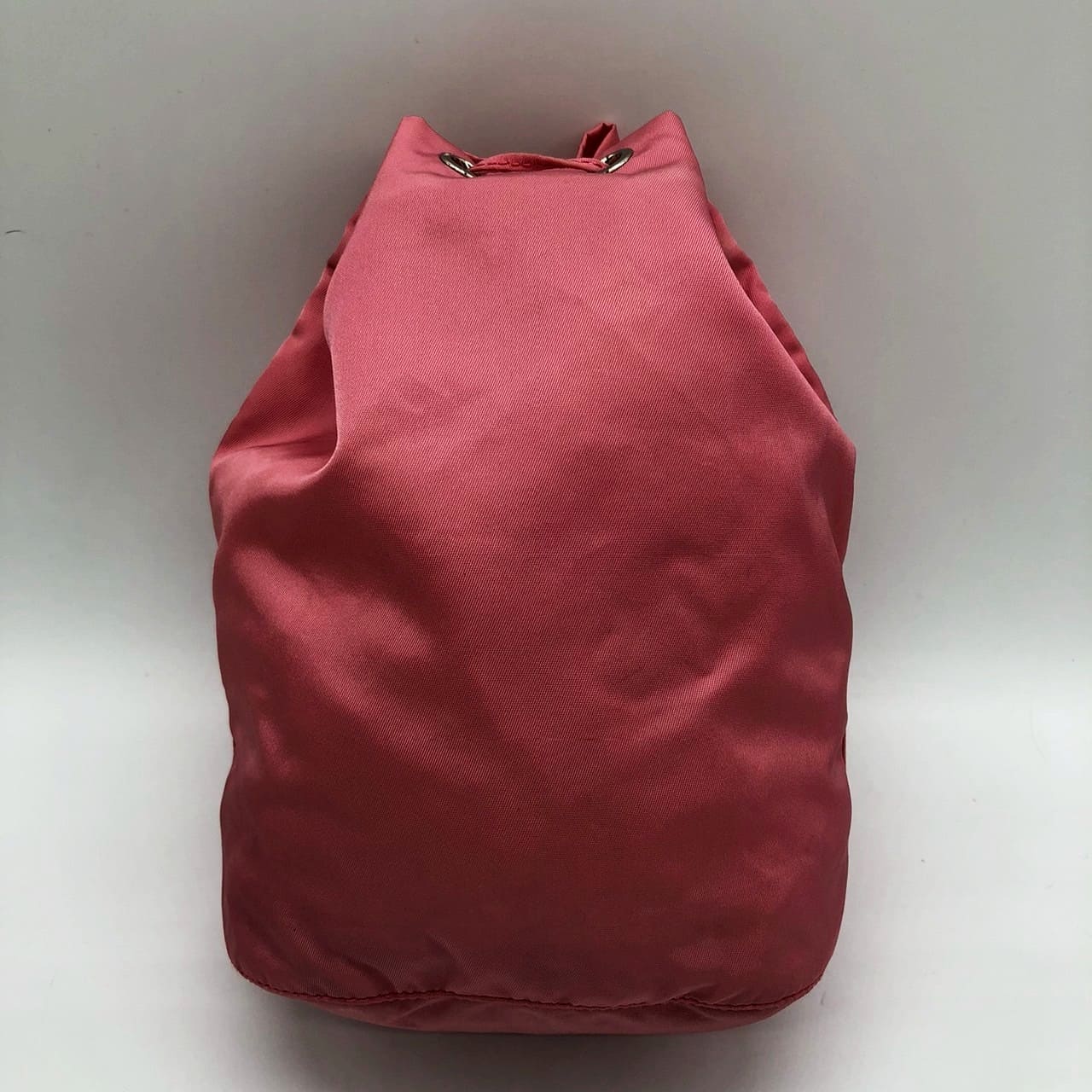 PRADA Prada Pouch Drawstring Handbag Nylon Pink Women's Men's Brand Fashion USED