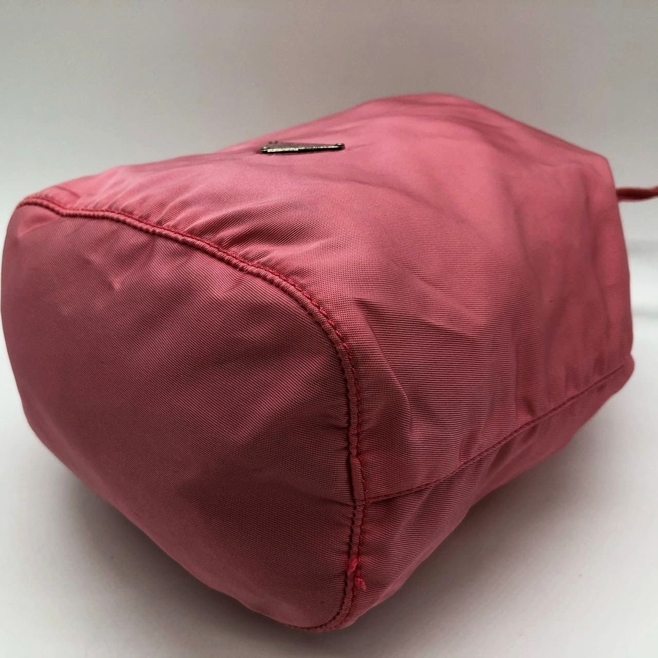PRADA Prada Pouch Drawstring Handbag Nylon Pink Women's Men's Brand Fashion USED