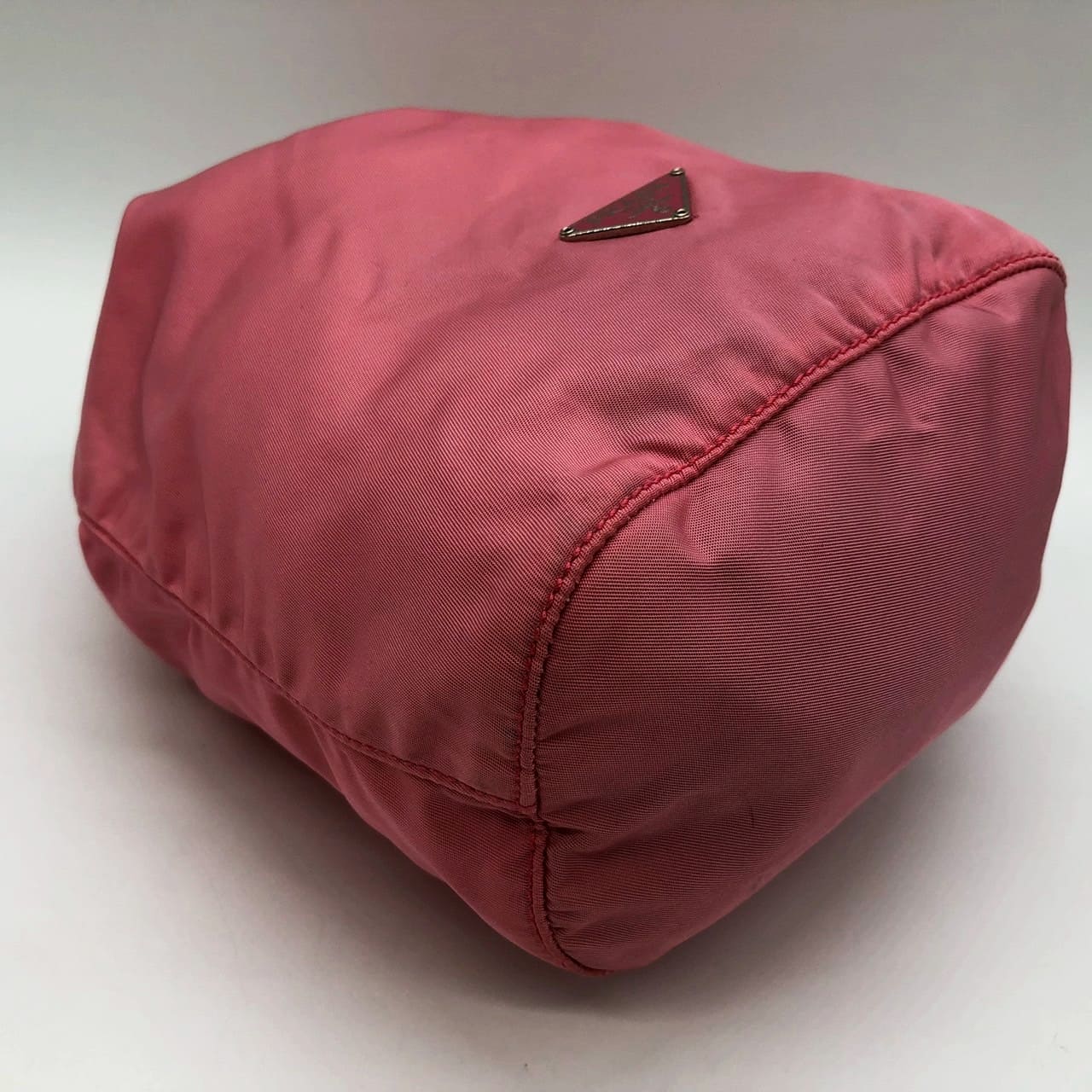 PRADA Prada Pouch Drawstring Handbag Nylon Pink Women's Men's Brand Fashion USED