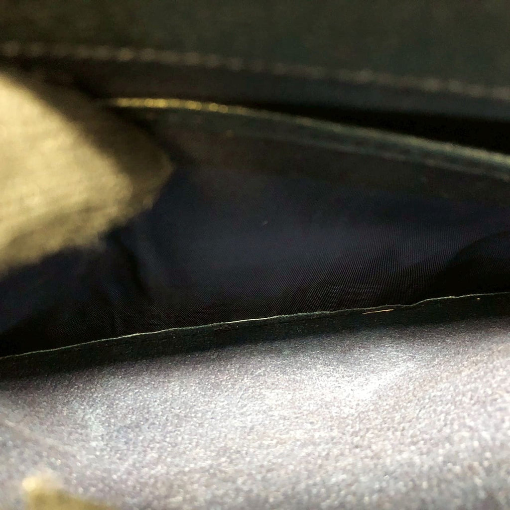 [Price Reduced!] GUCCI Old Gucci 86 02 Shoulder Bag Handbag Tote GG Supreme Leather Navy Women's Men's Vintage Brand PRE-OWNED