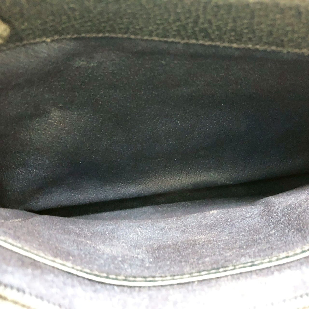 [Price Reduced!] GUCCI Old Gucci 86 02 Shoulder Bag Handbag Tote GG Supreme Leather Navy Women's Men's Vintage Brand PRE-OWNED
