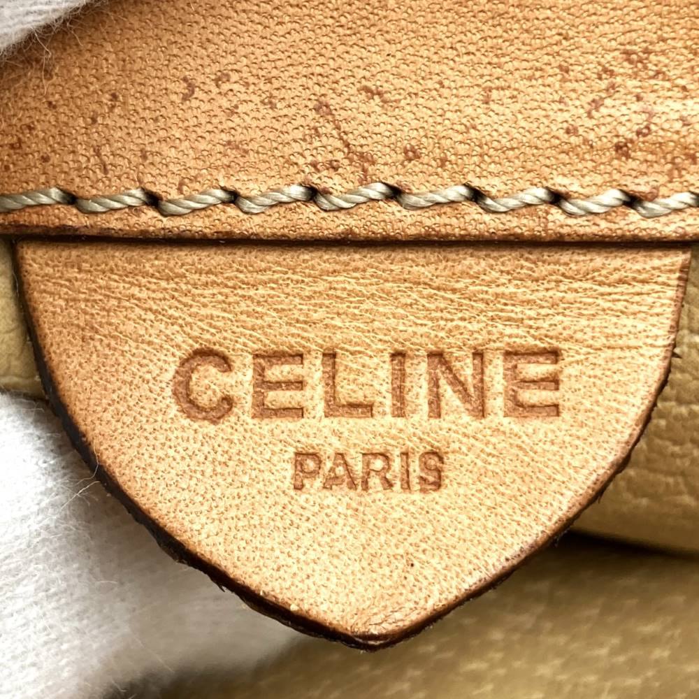 [Final Price Reduction!] CELINE Macadam Crossbody Shoulder Bag, Flap Type, PVC Leather, Brown, Vintage, Women's