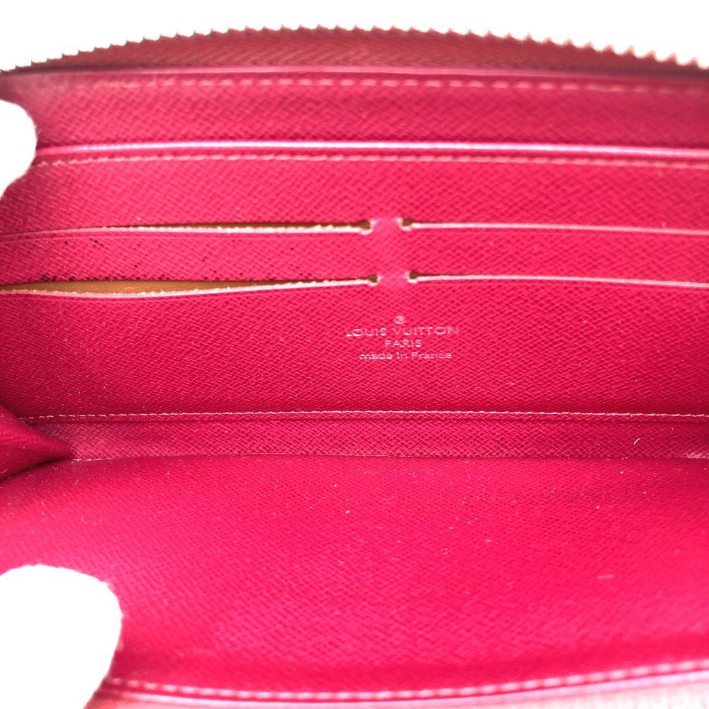 Louis Vuitton M60305 Zippy Wallet Long Wallet with Round Zipper, Fuchsia and Dark Pink Epi Leather
