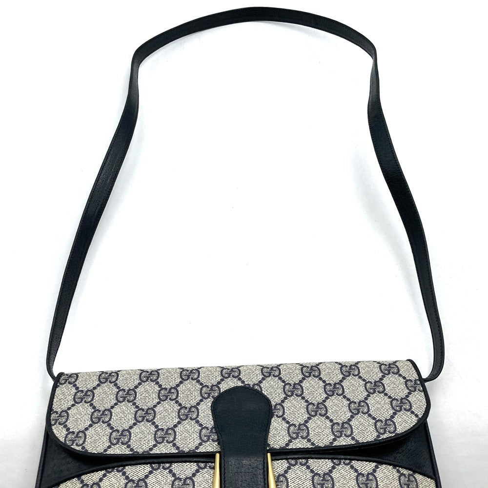 Gucci 904 02 025 Shoulder Bag, Crossbody, Vintage GG Supreme Canvas, Navy Blue