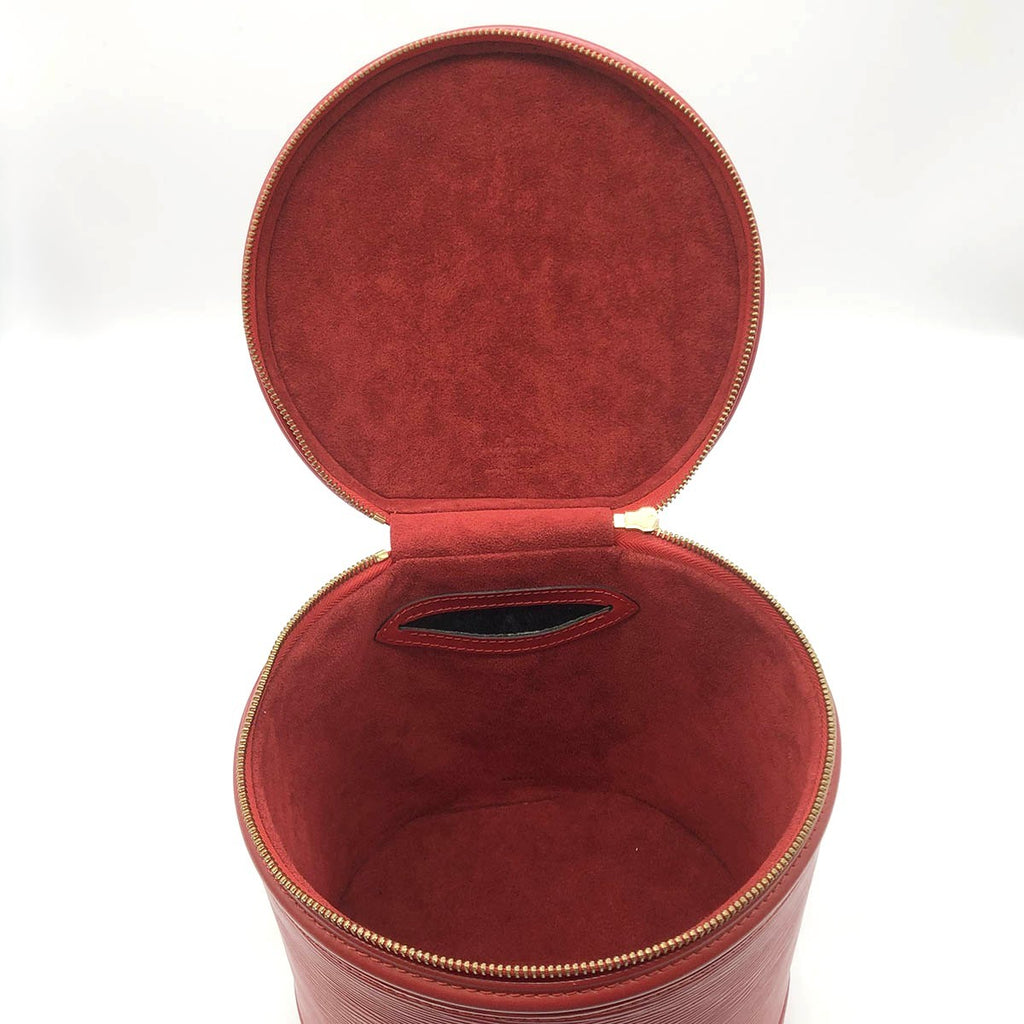 Louis Vuitton M48037 Cannes Epi Vanity Bag in Castilian Red