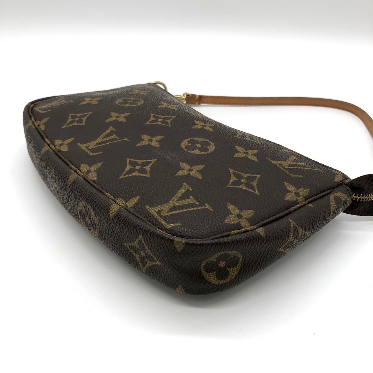 Louis Vuitton M51980 Pochette Accessoires Handbag in Brown Monogram Canvas/Leather