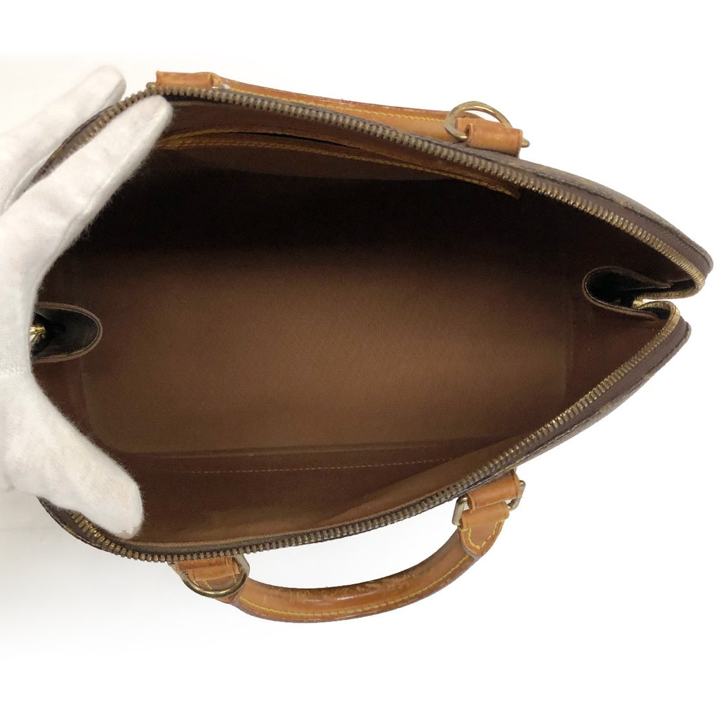 Louis Vuitton Alma (old) Monogram Handbag, Brown PVC/Leather, M51130