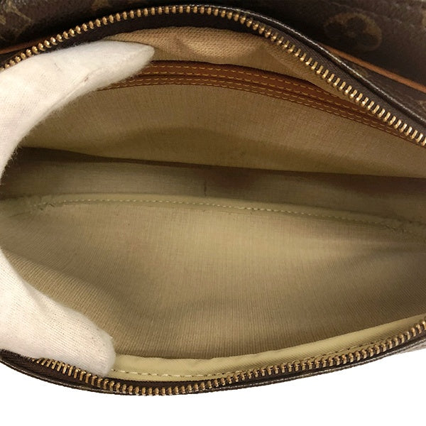 Louis Vuitton M45254/Reporter PM Shoulder Bag in Monogram Canvas and Brown