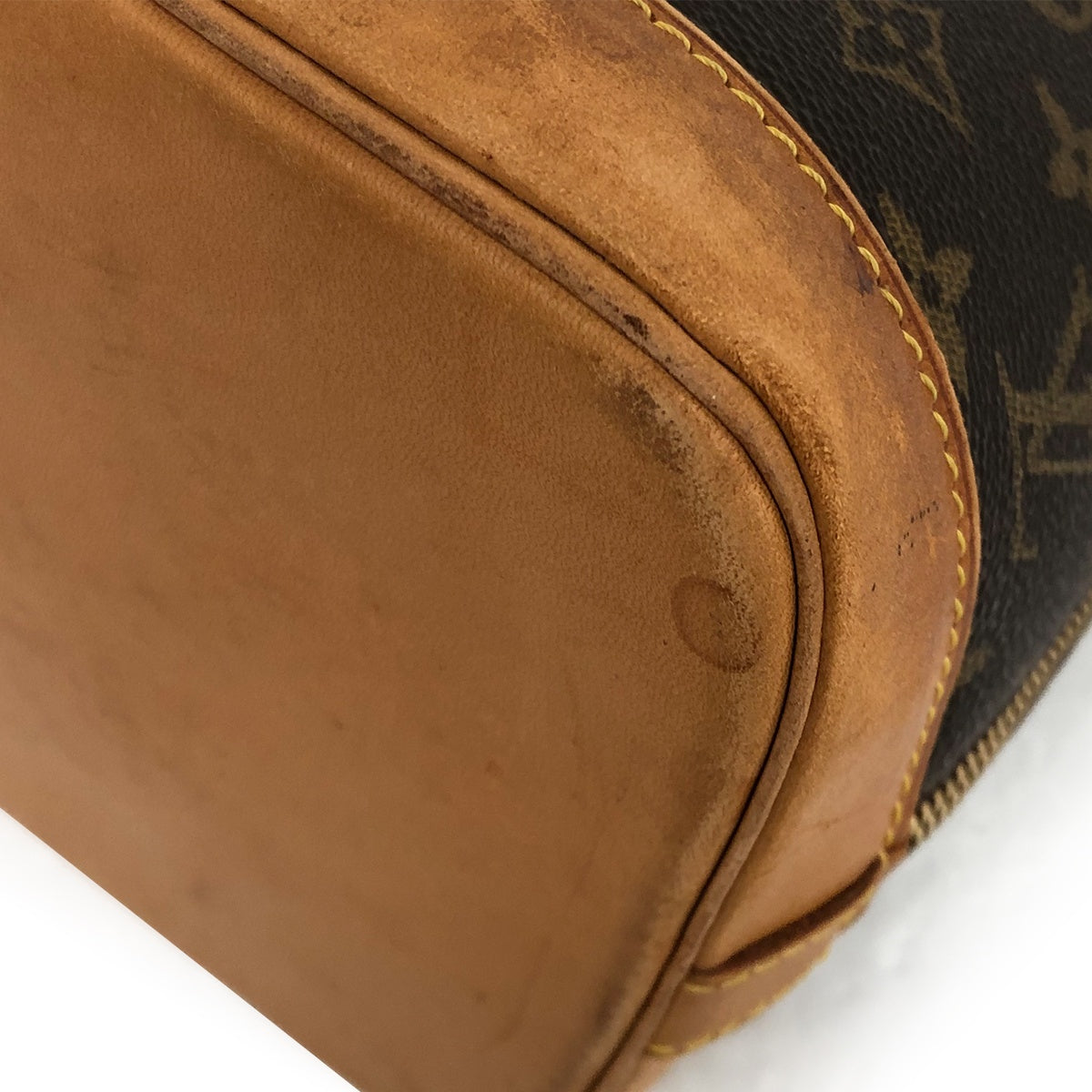 Louis Vuitton Alma (old) Monogram Handbag, Brown PVC/Leather, M51130