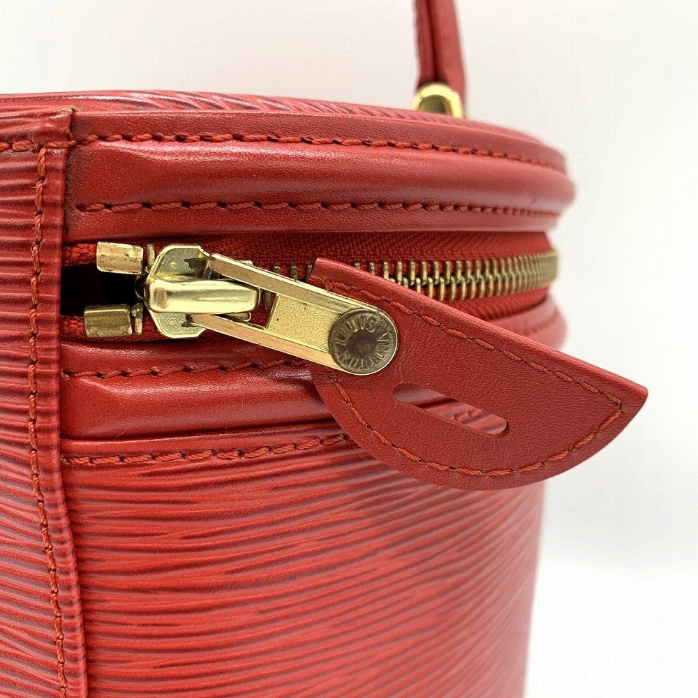 Louis Vuitton Cannes Vanity Bag, Makeup & Cosmetics Handbag, Epi Leather, Red, M48037