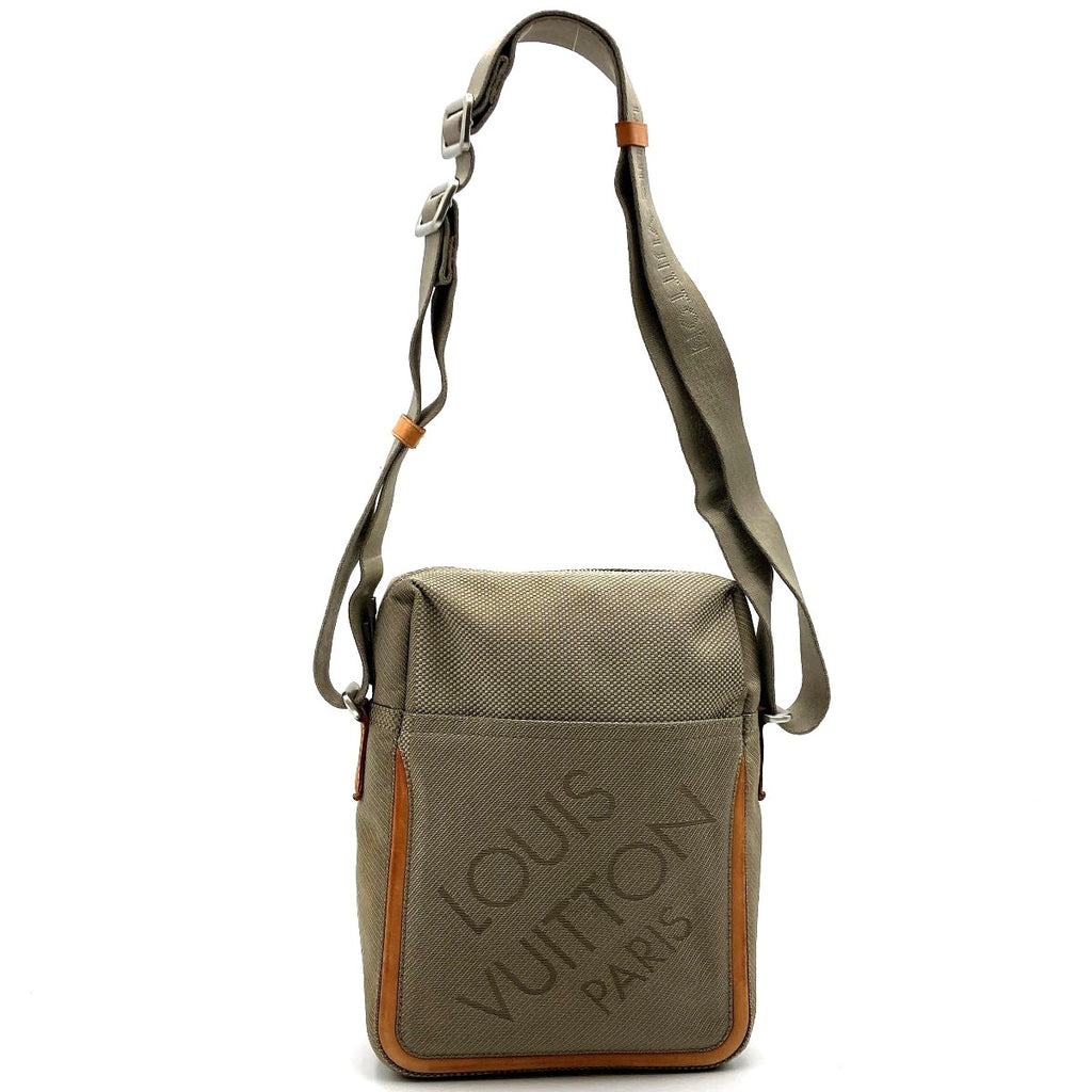 Louis Vuitton M93224 Citadan NM Shoulder Bag, Damier Geant, Crossbody, Nylon, Gray