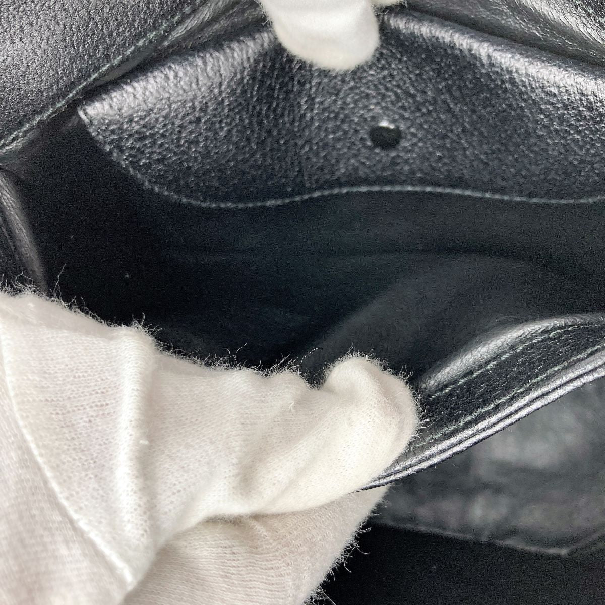 Gucci 000 2046 Bamboo Turnlock Handbag in Old Gucci Leather and Black