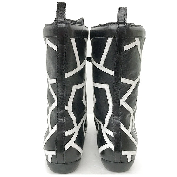 Salvatore Ferragamo SL 4677 5 C Boots/Black Leather Women's