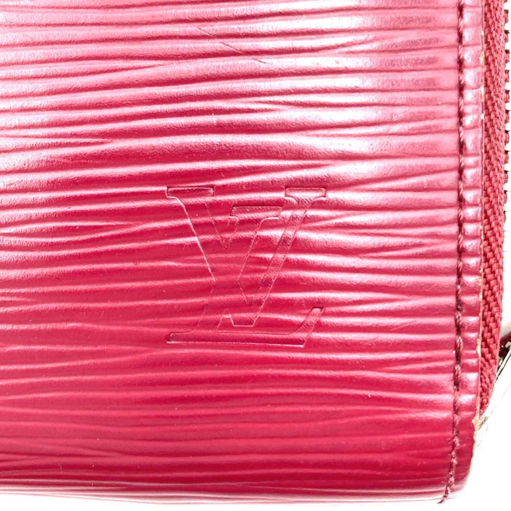 Louis Vuitton M60305 Zippy Wallet Long Wallet with Round Zipper, Fuchsia and Dark Pink Epi Leather