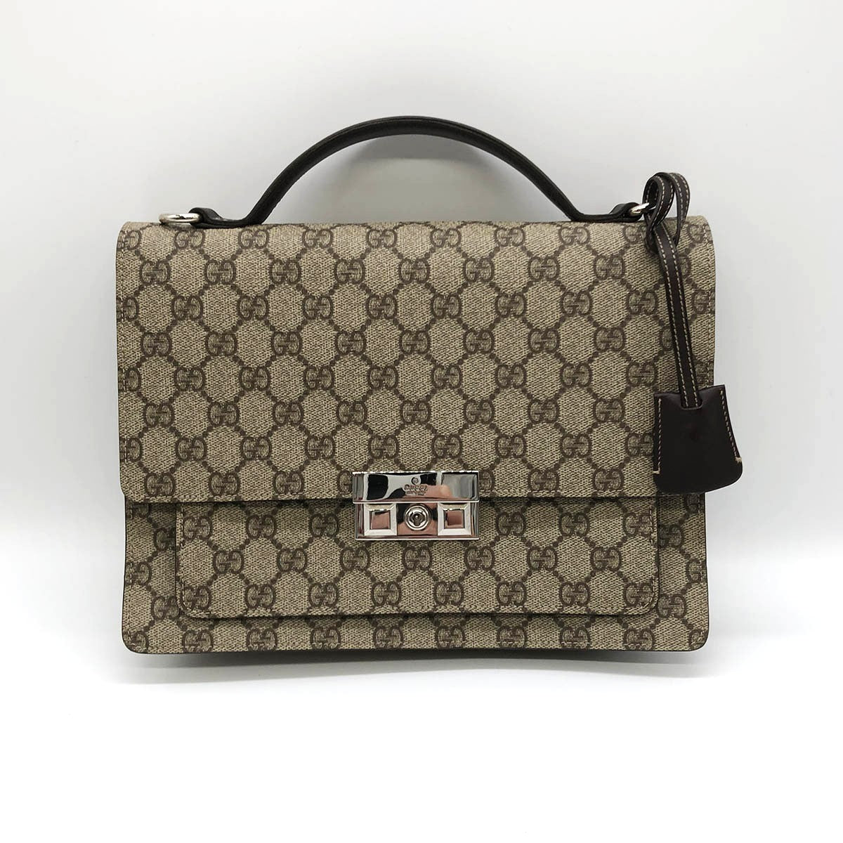 Gucci 223650 Clutch Bag/Handbag GG Supreme Beige