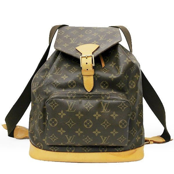 Pre-owned Louis Vuitton M51135/Montsouris Backpack/Daypack in Brown Monogram Canvas.
