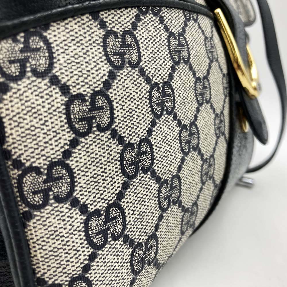 Gucci 904 02 025 Shoulder Bag, Crossbody, Vintage GG Supreme Canvas, Navy Blue