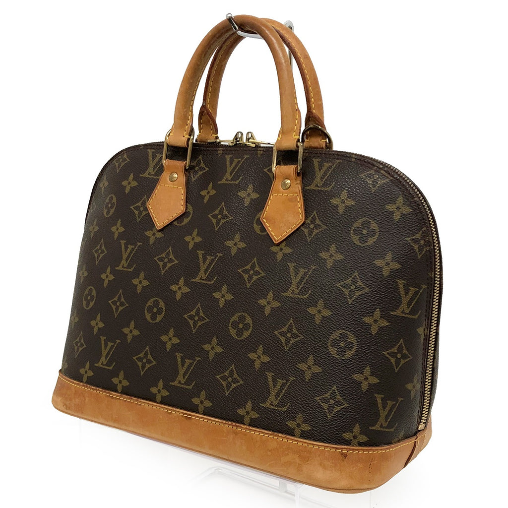 Louis Vuitton Alma (old) Monogram Handbag, Brown PVC/Leather, M51130