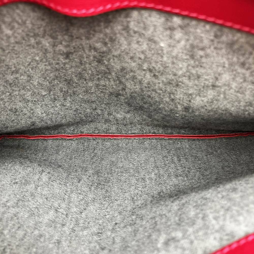 Celine Trio Shoulder Bag 0154, Crossbody, Dark Pink and Red Leather, High-End Brand