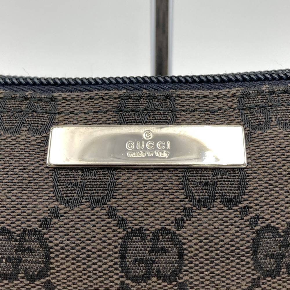 Gucci 002058 Pouch Accessory Pouch GG Canvas Brown/Black