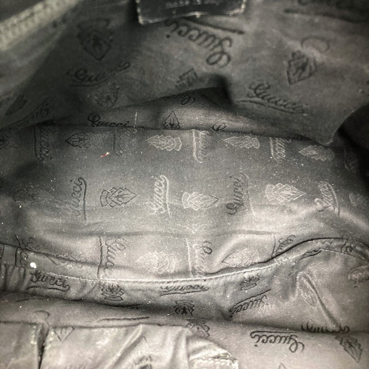 Gucci 201732 Shoulder Bag GG Imprime Black