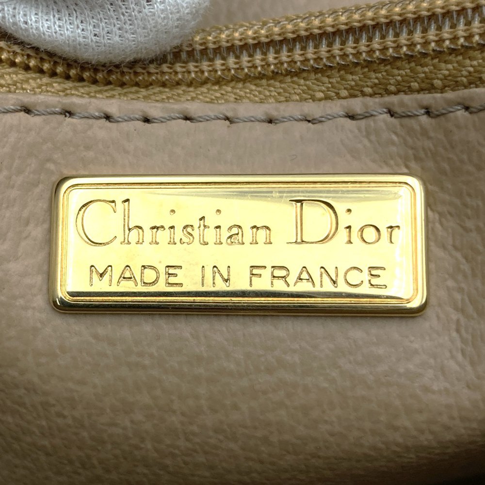 Christian Dior handbag, black PVC, Trotter print, high-end brand item