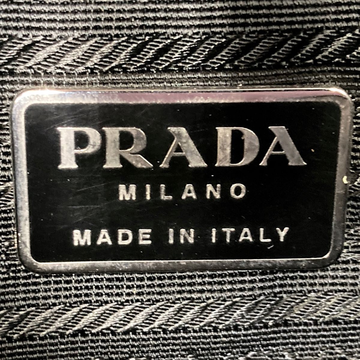Prada tote bag shoulder bag purple dark purple nylon