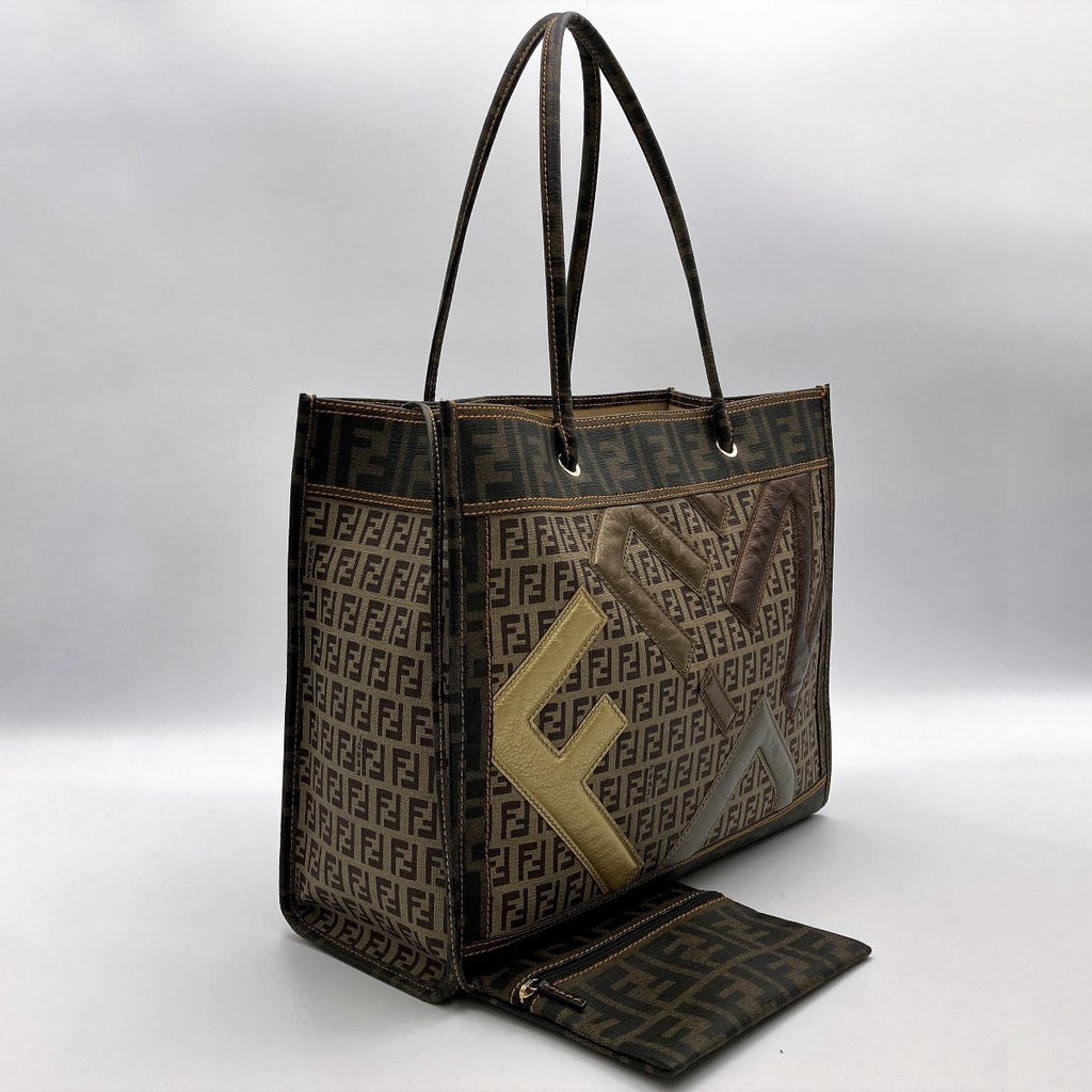 Fendi 2384/8B183 Tote Bag Zucca x Zucchino Brown Beige