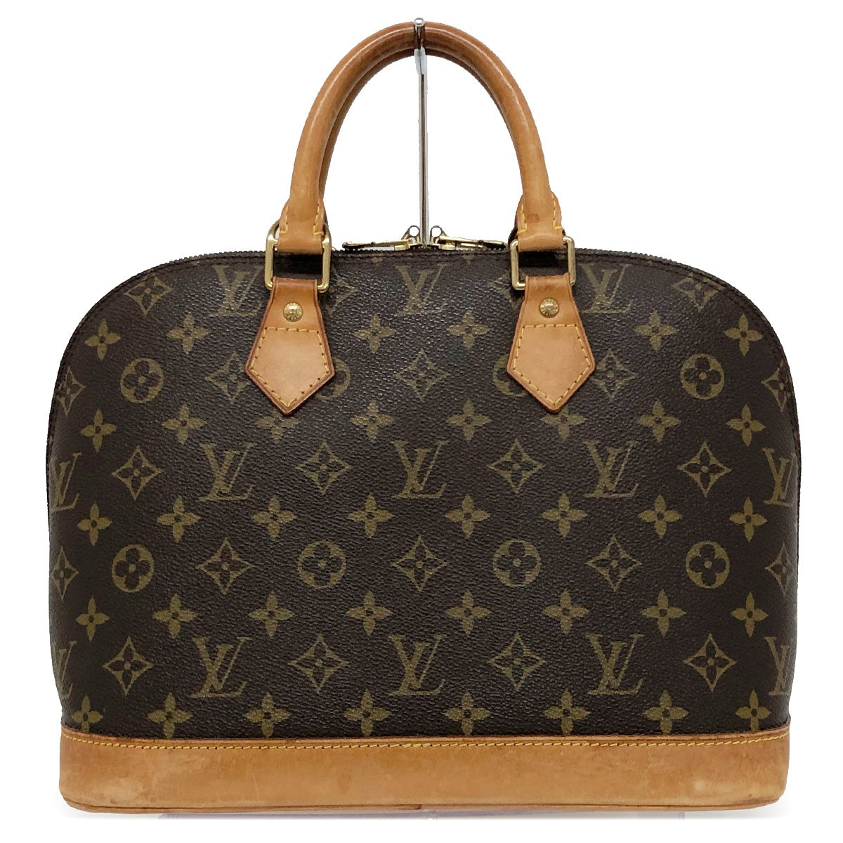 Louis Vuitton Alma (old) Monogram Handbag, Brown PVC/Leather, M51130
