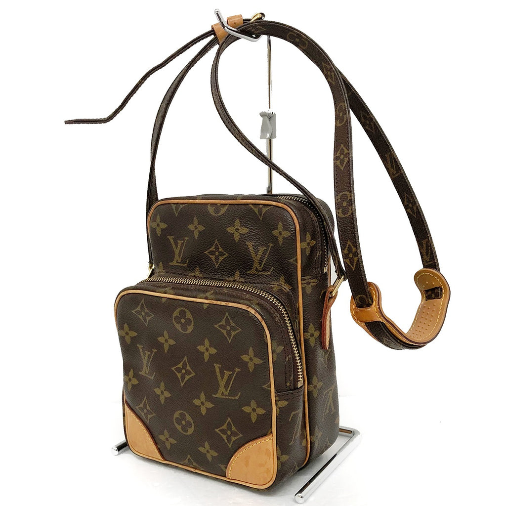 Louis Vuitton M45236 Amazon Monogram Shoulder Bag/Crossbody Bag Brown Women's