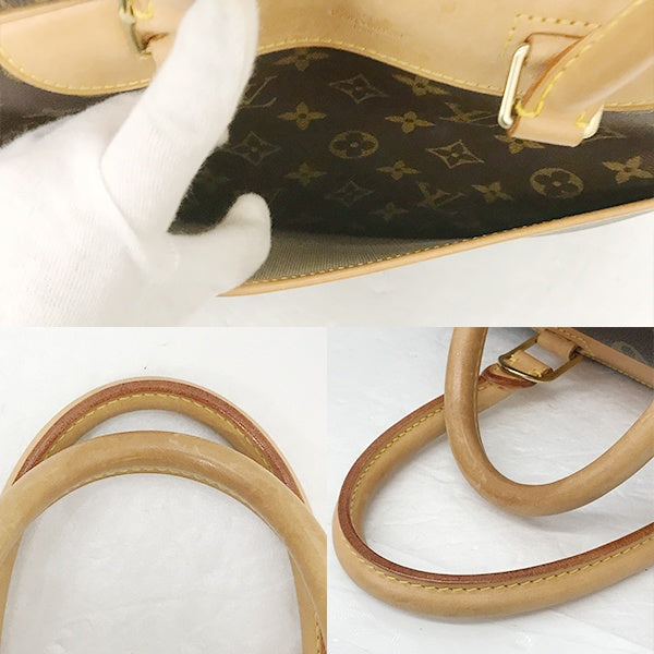 Louis Vuitton M47270/Deauville Handbag Brown Monogram Canvas LV