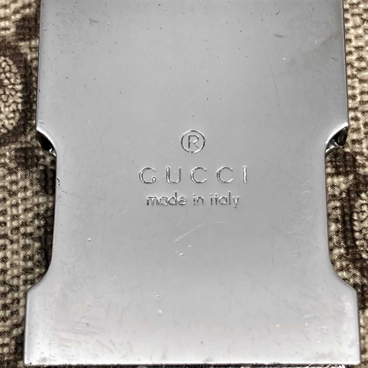 Gucci 122373 GG Supreme Messenger Shoulder Bag, Brown