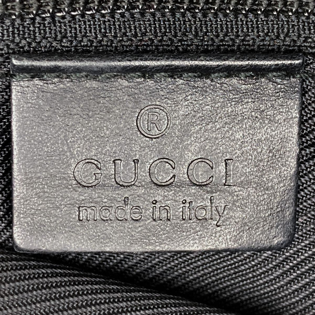 Gucci 019 0348 GG Canvas Shoulder Bag Black