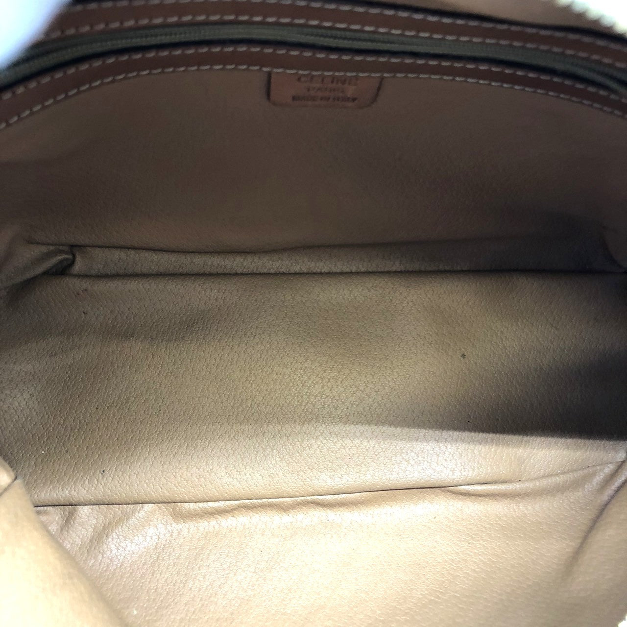 Celine MC96 Macadam Handbag in Brown PVC and Leather