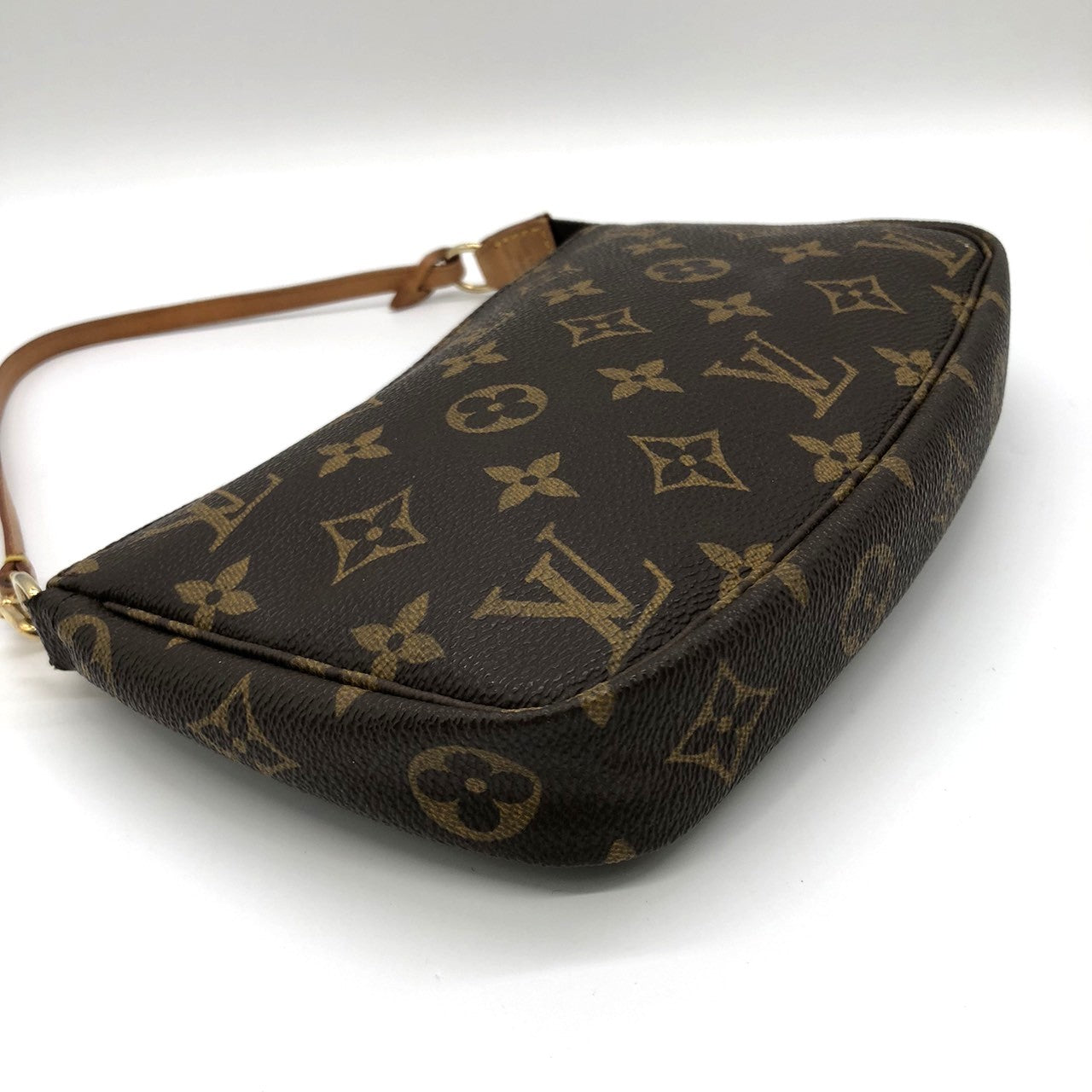 Louis Vuitton M51980 Pochette Accessoires Handbag in Brown Monogram Canvas/Leather