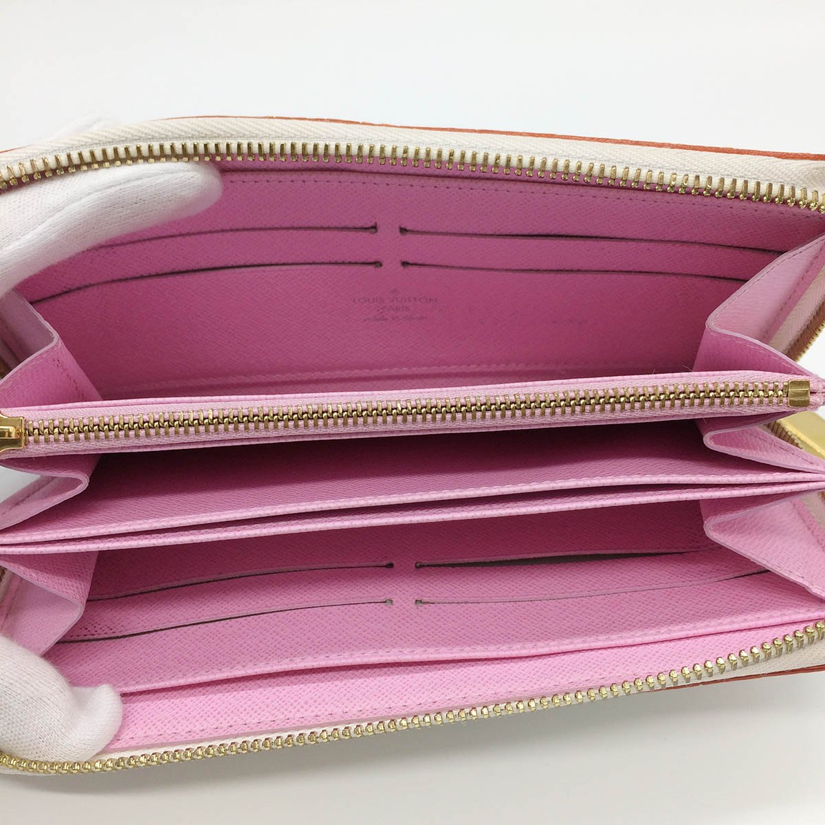 Louis Vuitton M60241 Zippy Wallet Rich Monogram Multicolor White