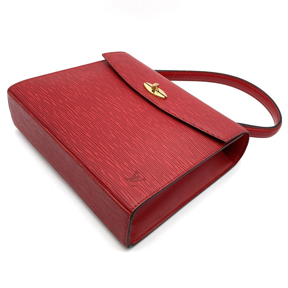 Louis Vuitton M52377 Malesherbes Handbag in Castilian Red Epi Leather