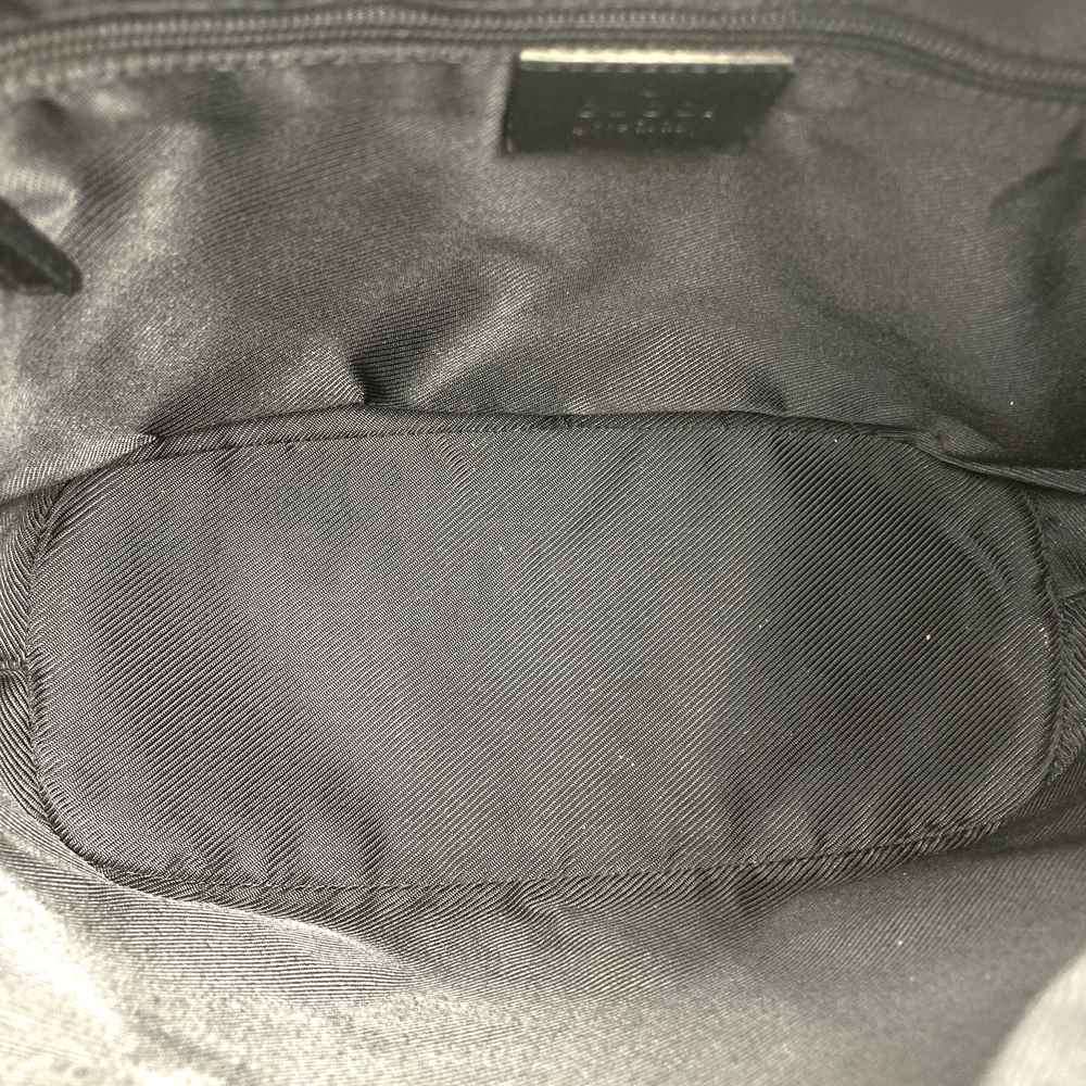Gucci 001 4204 Shoulder Bag/Handbag in Black GG Canvas/Leather, Brand Name