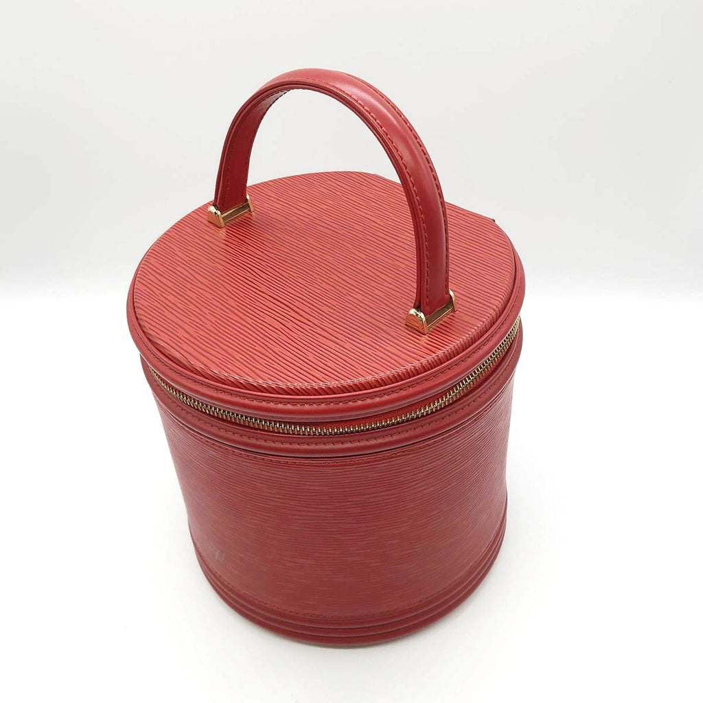 Louis Vuitton M48037 Cannes Epi Vanity Bag in Castilian Red