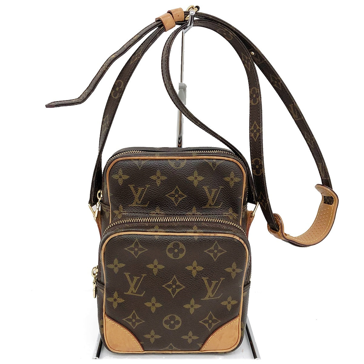 Louis Vuitton M45236 Amazon Monogram Shoulder Bag/Crossbody Bag Brown Women's
